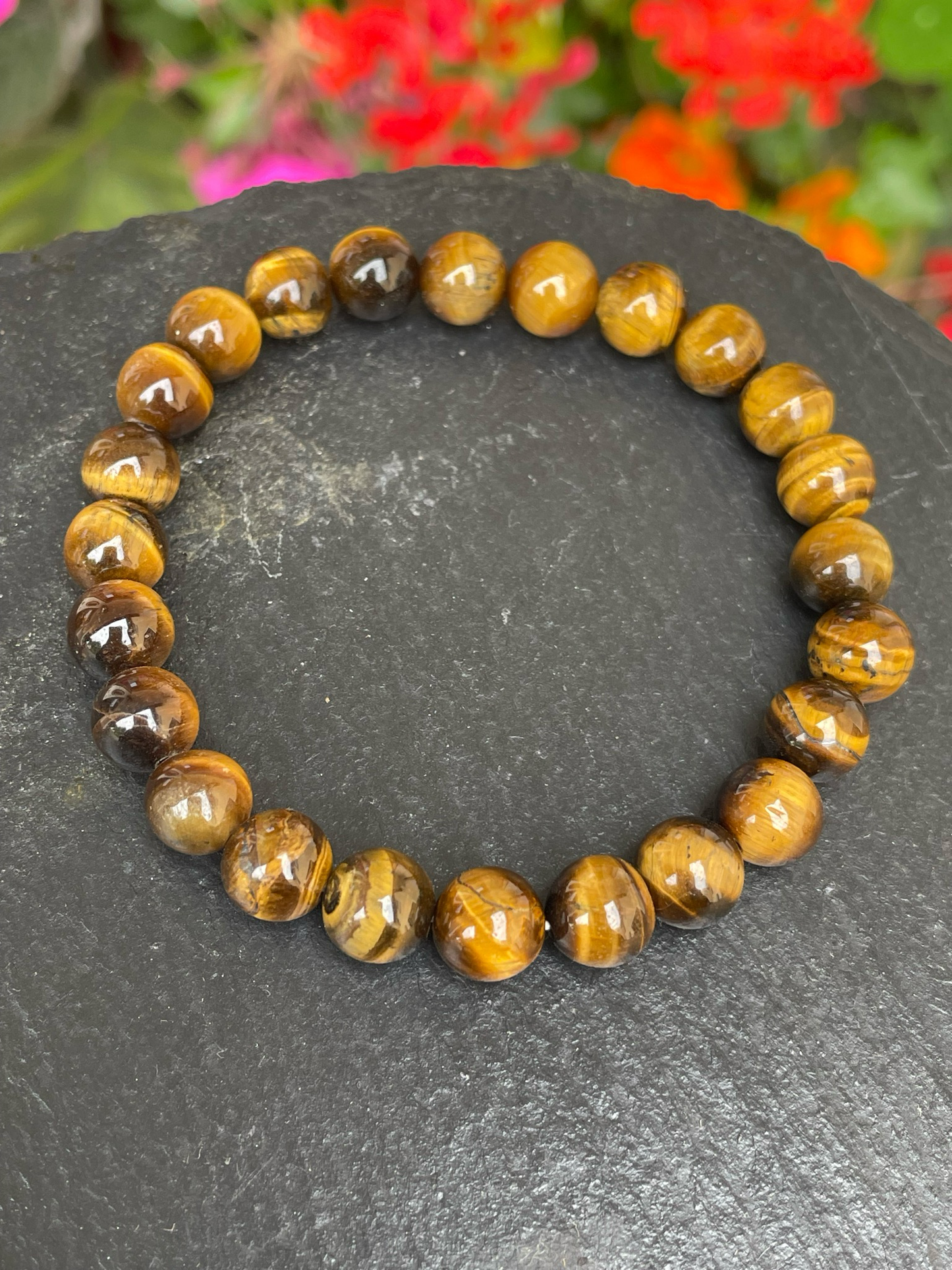 Tigerauge Kugelarmband 8mm