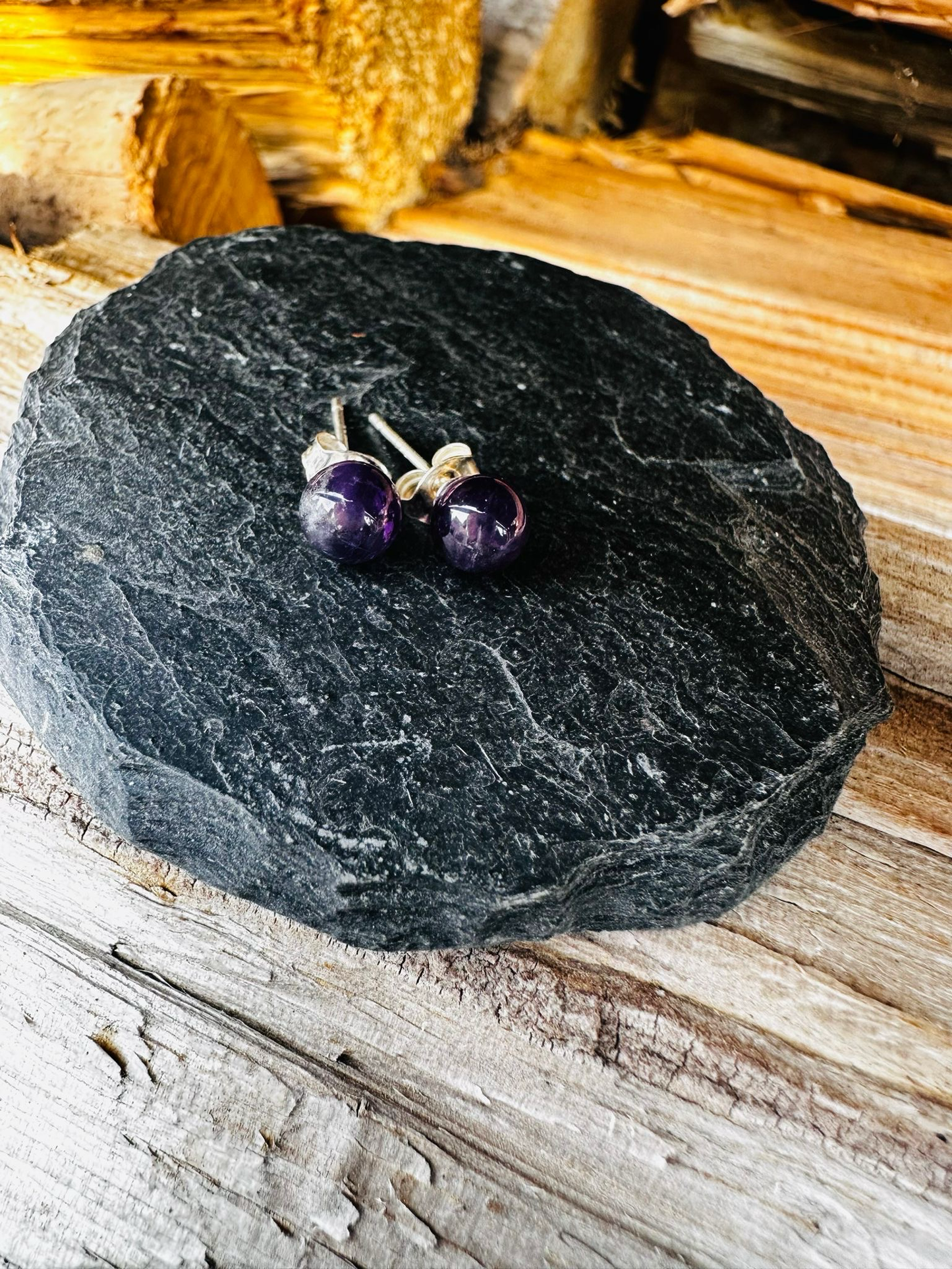 Amethyst Ohrstecker