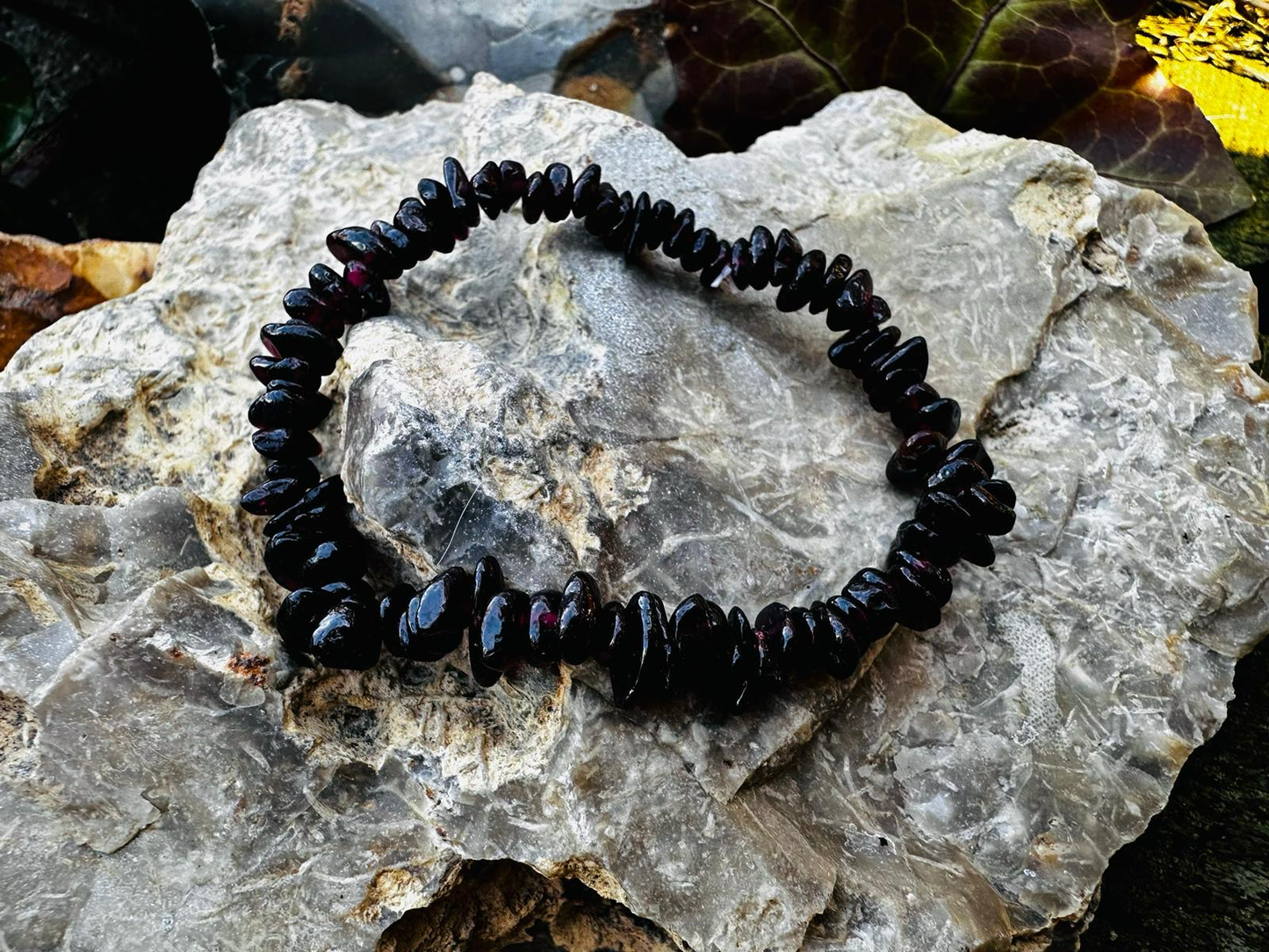 Blutgranat Splitterarmband