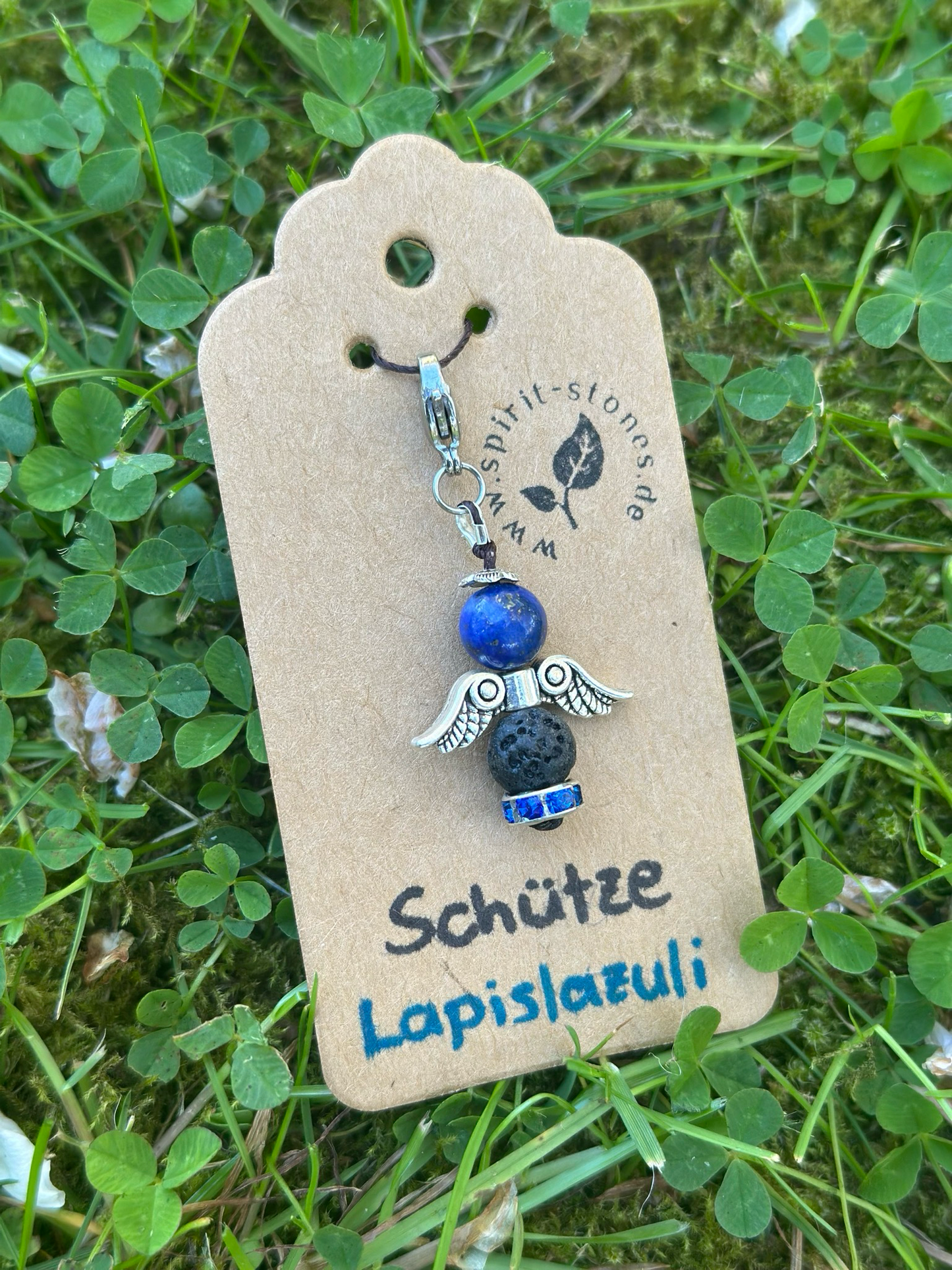 Sternzeichen Schütze Lapislazuli Engel Anhänger