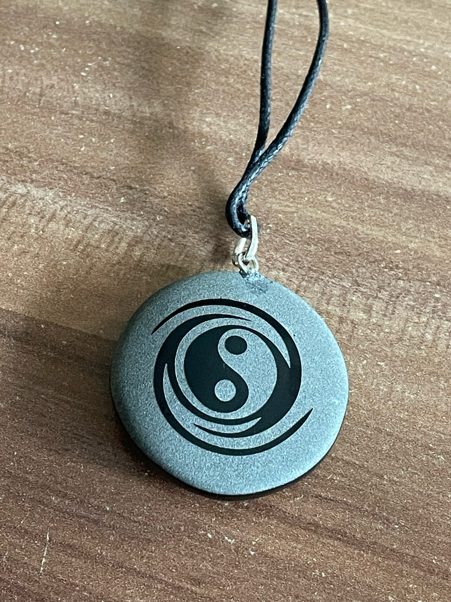 Obsidian Kette Yin & Yang