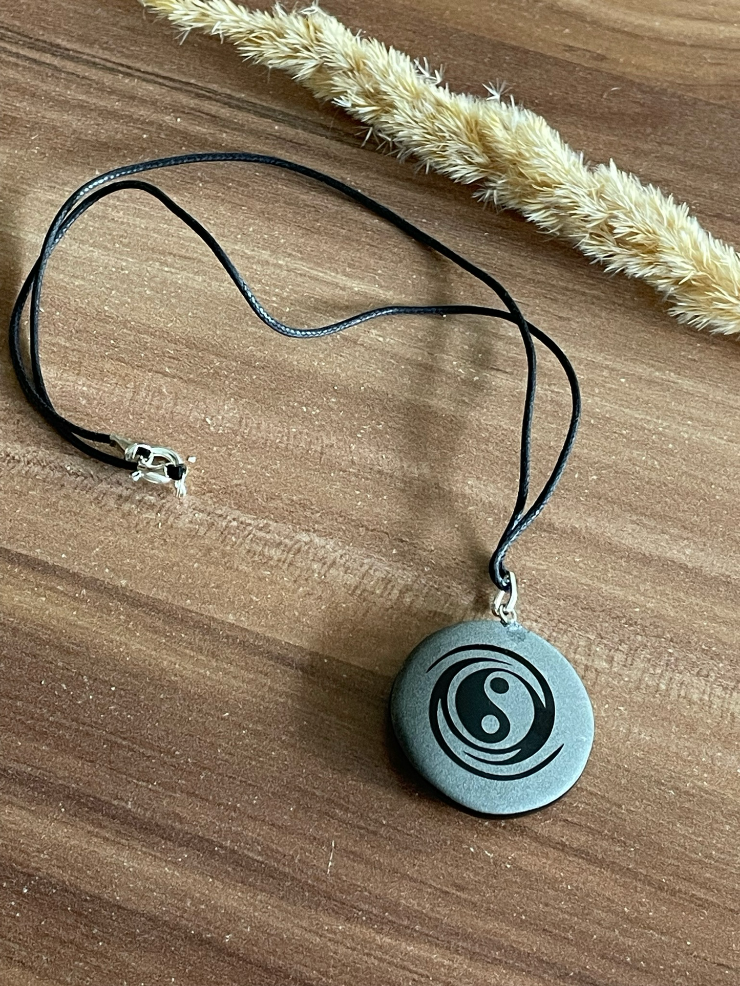 Obsidian Kette Yin & Yang