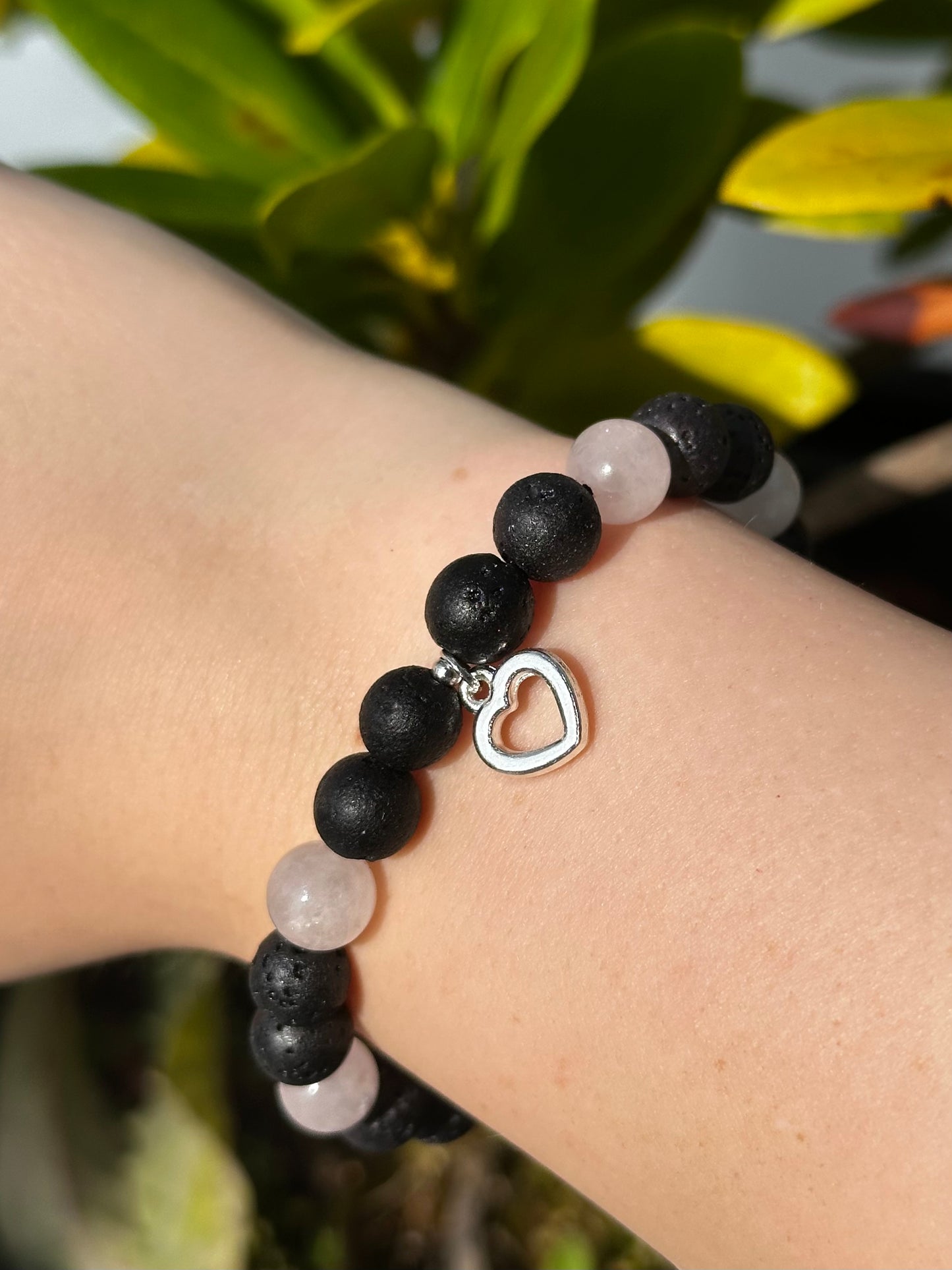 Herzenskraft Armband Rosenquarz