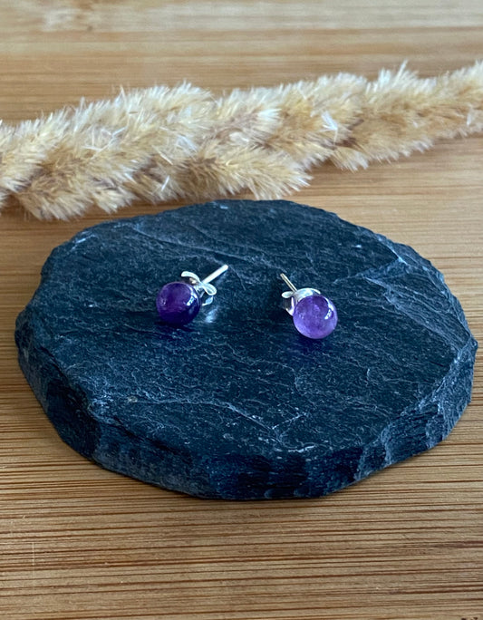 Amethyst Ohrstecker