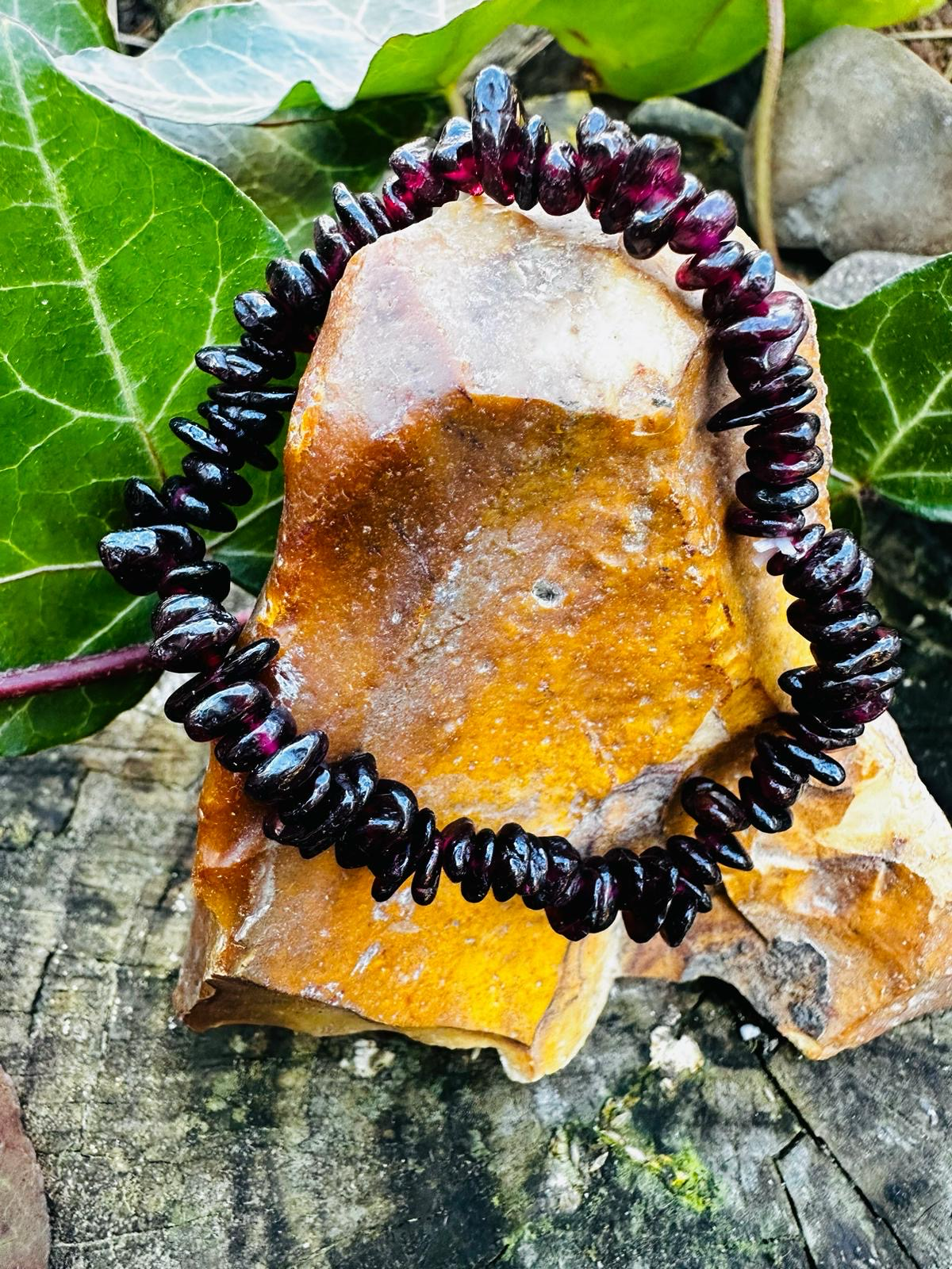 Blutgranat Splitterarmband