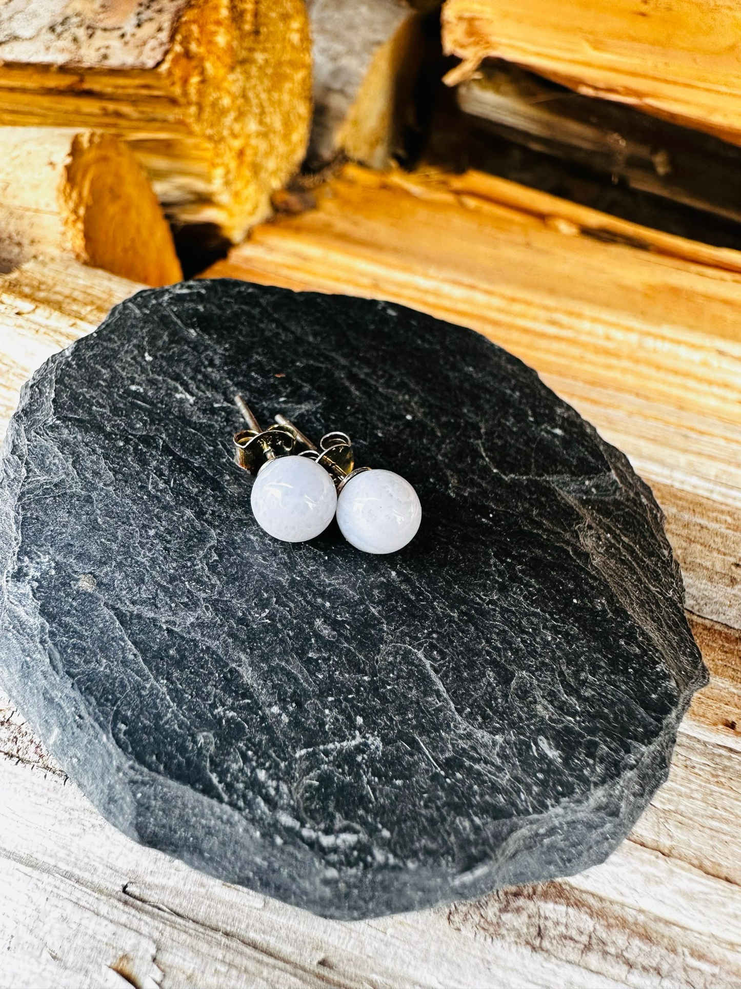 Chalcedon Ohrstecker