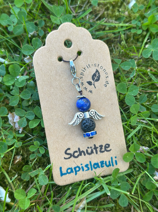 Sternzeichen Schütze Lapislazuli Engel Anhänger