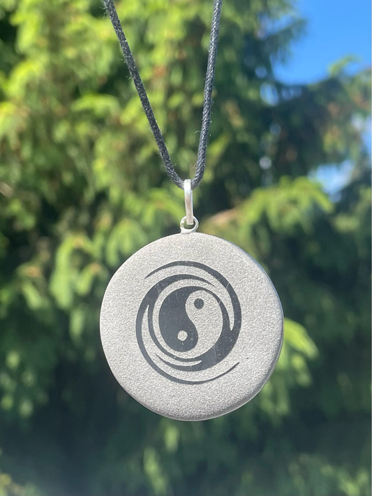 Obsidian Kette Yin & Yang